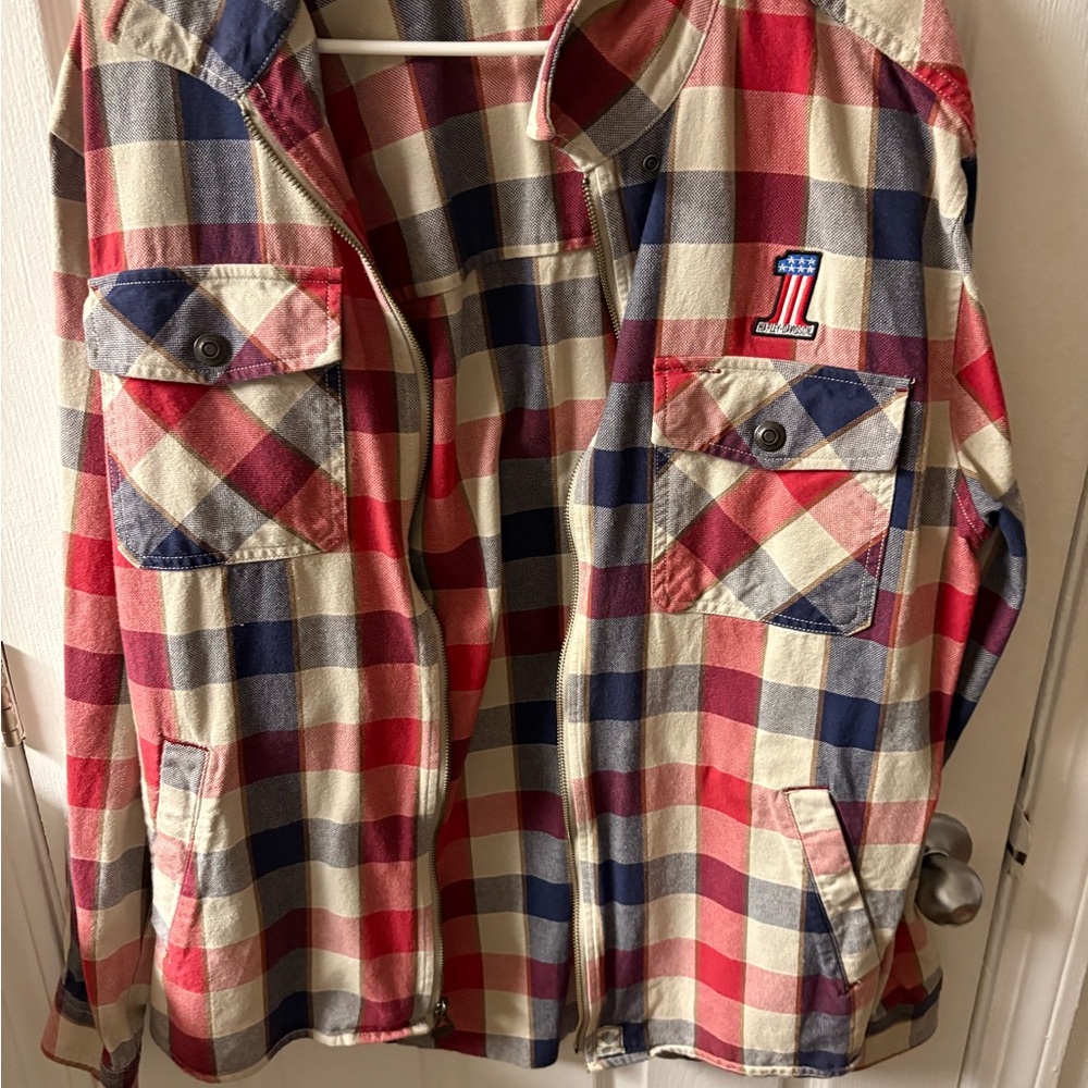 Red and Blue Plaid Jacket